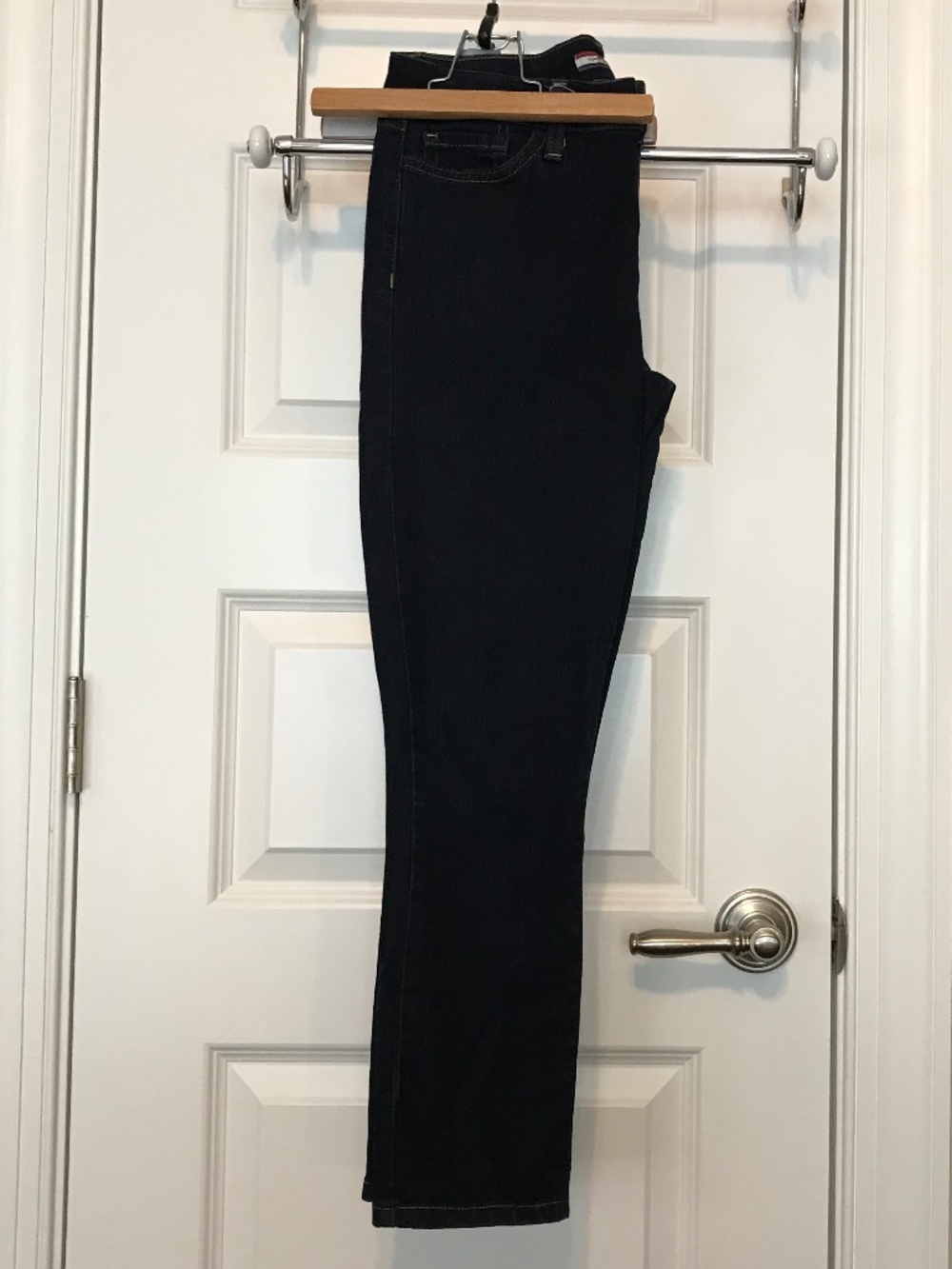 Tommy Hilfiger dark navy 5 pocket crop straight leg jeans (2)